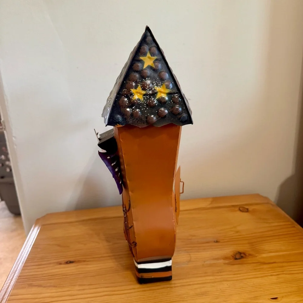 Metal Halloween Witch Boot Metal House Decor Candle Holder Illuminating Holiday